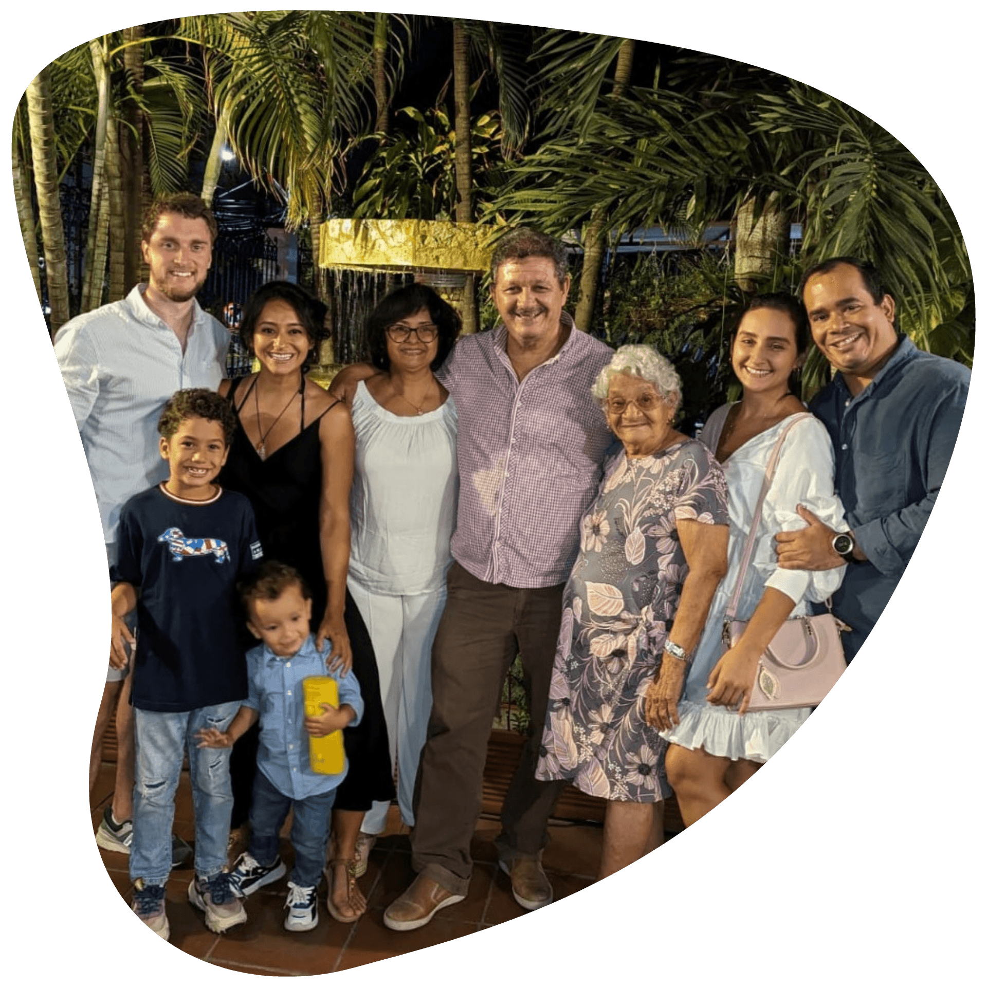 Family photo in Colombia